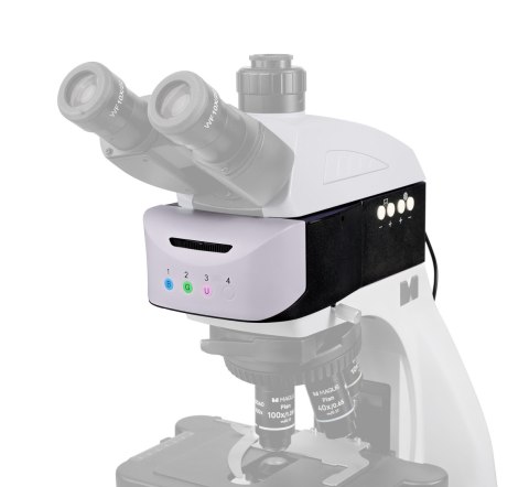 Przystawka epi-fluorescencyjna MAGUS Epi-FL04M LED, kostki z filtrem fluorescencyjnym B/G/UV