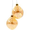 BOMBKA FORMÓWKA SZKLANA KROPLA 2SZT LED 12CM GOLD