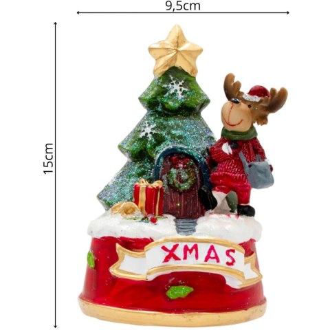 DEKORACJA ŚWIĄTECZNA GRAJĄCA RENIFER