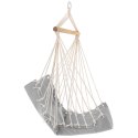 HAMAK FOTEL WISZĄCY BRAZYLIJSKI 100x50CM NATURA Z WSZYTĄ PODUSZKĄ SZARY