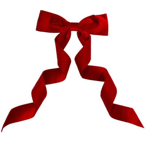 KOKARDA DEKORACYJNA CZERWONA 2x19x48CM 4SZT MICA