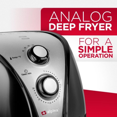 FRYTOWNICA BEZTŁUSZCZOWA 1500W 3,2L ALPINA