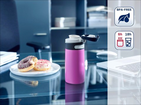 Kubek termiczny Flip 350 ml, purpurowy 3246 LEIFHEI