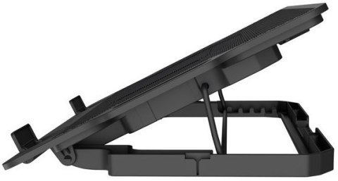NATEC PODSTAWKA CHŁODZĄCA DIPPER 2 12.1-17.3'' Z WENTYLATOREM, PODŚWIETLENIE, USB
