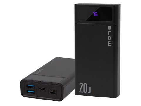 BLOW POWER BANK 20000MAH QC+PD 20W + LIGHTNING CZARNY PB20E