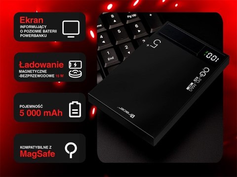 TRACER POWERBANK AIRMAG1 5000MAH PD20W+15W MAG