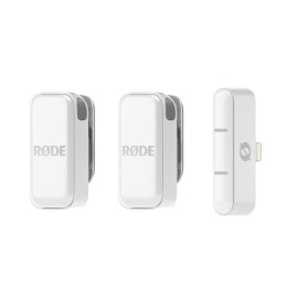 RODE Wireless Micro - 2-kanałowy cyfrowy system bezprzewodowy (Lightning, Biały)