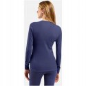 Bielizna termoaktywna z długim rękawem Odlo BL TOP crew neck l/s ACTIVE WARM roz. M Niebieska