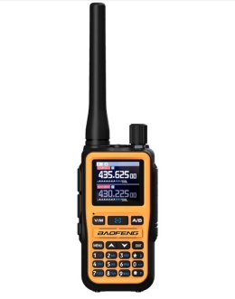 Krótkofalówka Baofeng UV-5R EU MINI USB-C Bluetooth VHF UHF Pasmo Lotnicze Orange