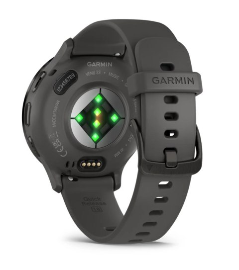 Zegarek sportowy Garmin Venu 3S Pebble Grey AMOLED 41mm Szary
