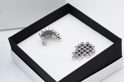 Srebrne kolczyki KDM5526 - Markazyty