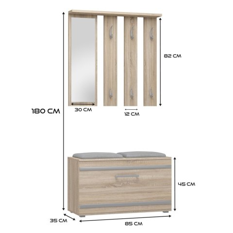 Garderoba Opal OPAL DĄB SONOMA