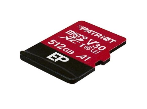 Karta pamięci z adapterem Patriot Memory EP Pro PEF512GEP31MCX (512GB; Class 10, Class A1, Class U3, V30; Adapter, Karta pamięci