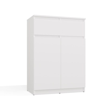 Komoda Malwa 2DD2S Szafka 2 Drzwi 2 Szuflady Do Salonu BIAŁY