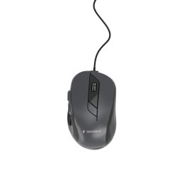 MOUSE USB OPTICAL BLACK/GREY/MUS-6B-01-BG GEMBIRD