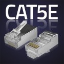 QOLTEC WTYK ZŁĄCZE MODULARNE RJ45 | CAT5E | FTP | 100SZT