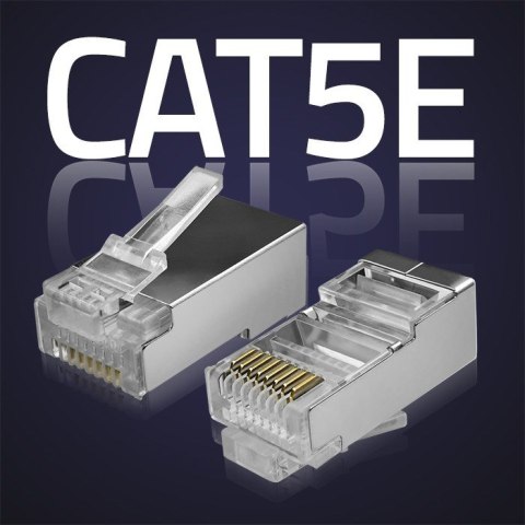 QOLTEC WTYK ZŁĄCZE MODULARNE RJ45 | CAT5E | FTP | 100SZT