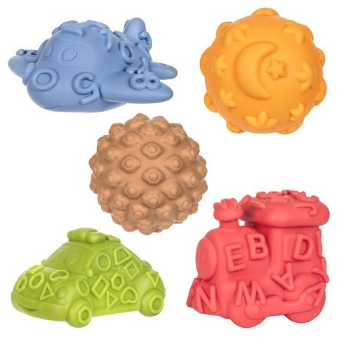 Tullo Sensoryczne pojazdy z piłkami 5 szt.