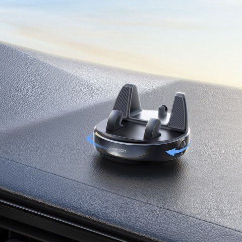 Uchwyt samochodowy z podstawką na telefon na deskę rozdzielczą - czarny