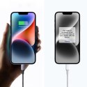Kabel przewód do iPhone Lightning - USB-C 2.0 MFi 1m - szary