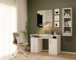 Regał Wiszący COBI 1X3 - Nowoczesna Półka Ścienna 3 Komory Biel Mat