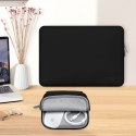 Torba etui pokrowiec na laptopa 13-14'' + etui na akcesoria - czarna