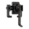 Uchwyt motocyklowy z amortyzacją na telefon do lusterka - czarny