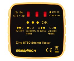 Tester do gniazd sieciowych Ermenrich Zing ST30