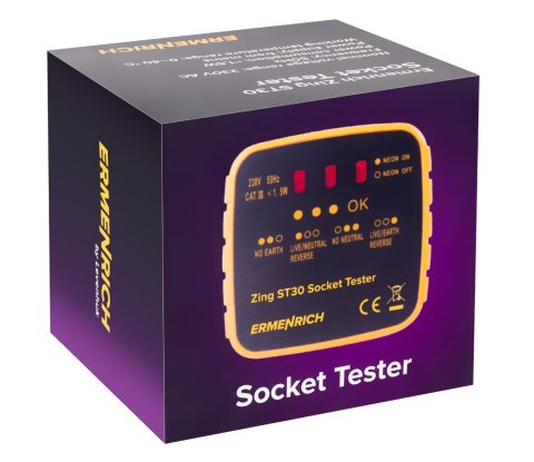 Tester do gniazd sieciowych Ermenrich Zing ST30