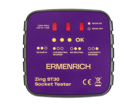 Tester do gniazd sieciowych Ermenrich Zing ST30