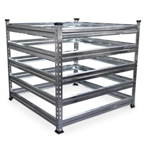 Kompostownik metalowy 90x90 cm - trwały stalowy pojemnik na kompost