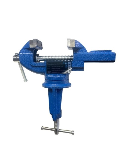 Profesjonalne imadło ślusarskie stołowe 50 mm żeliwne, mocowane na zacisk