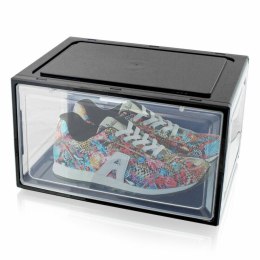 Pudełko czarne na buty z wentylacją organizer do szafy/garderoby