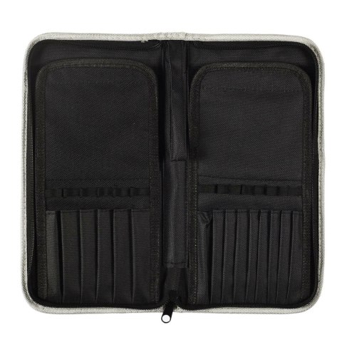 Kosmetyczka na pędzle szara