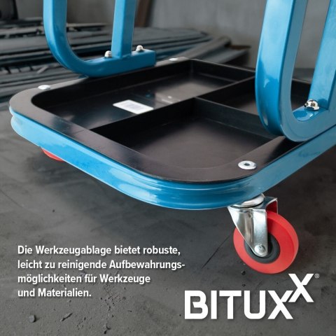 Taboret warsztatowy do garażu Krzesło na kółkach z półką na narzędzia