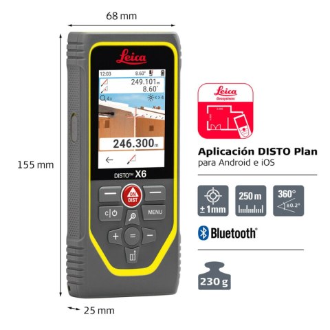 Telemetr Leica Geosystems Disto X6 250 m