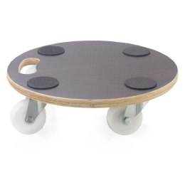 Wózek transportowy Bituxx okrągły podstawka na kółkach pod donicę meblę38x38cm udźwig 200kg