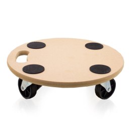 Wózek transportowy do 200kg płyta okrągła mdf 38cm na kółkach do przewożenia