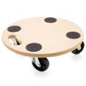 Wózek transportowy do 200kg płyta okrągła mdf 38cm na kółkach do przewożenia