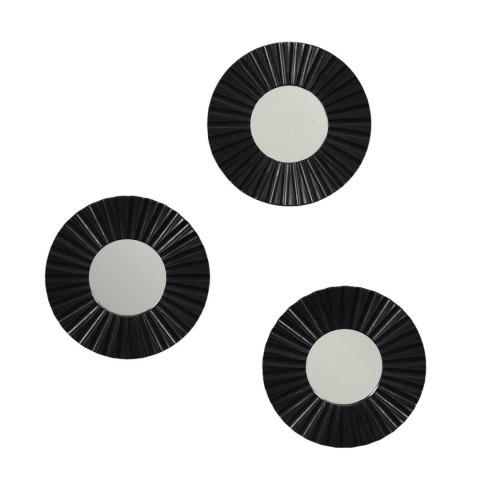 Zestaw 3 luster Origami czarne