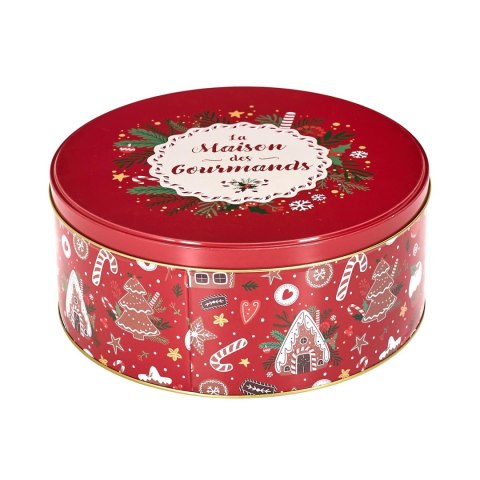 Zestaw 3 pudełek świątecznych metalowych