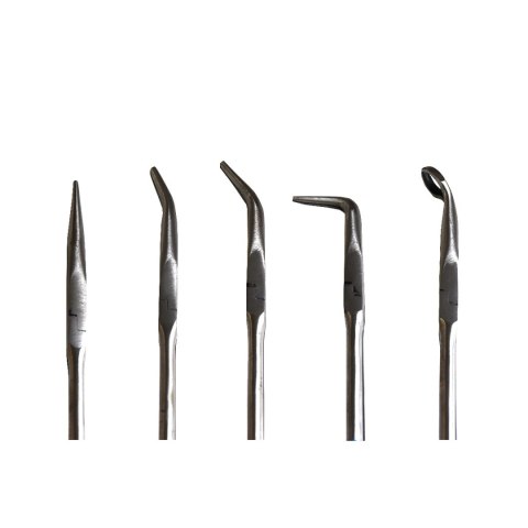 Zestaw szczypiec 5szt. BITUXX półokrągłe proste kątowe Komplet precyzyjne