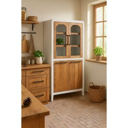 Ekspozytor stojący Home ESPRIT Biały Drewno z Recyklingu 90 X 43 X 170 CM