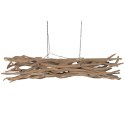 Lampa Sufitowa Home ESPRIT Czarny Naturalny Drewno Żelazo drewno tekowe 50 W