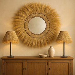 Lustro ścienne Home ESPRIT Naturalny Bali 110 X 11 X 110 CM