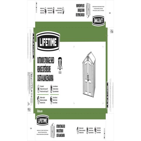 Stoisko Lifetime 60057 Zewnętrzny 214 x 227 x 142 cm