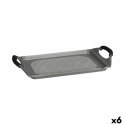 Grill Kinvara Biały Czerwony Szary Silikon Aluminium 34 x 26 cm