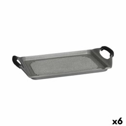 Grill Kinvara Biały Czerwony Szary Silikon Aluminium 34 x 26 cm