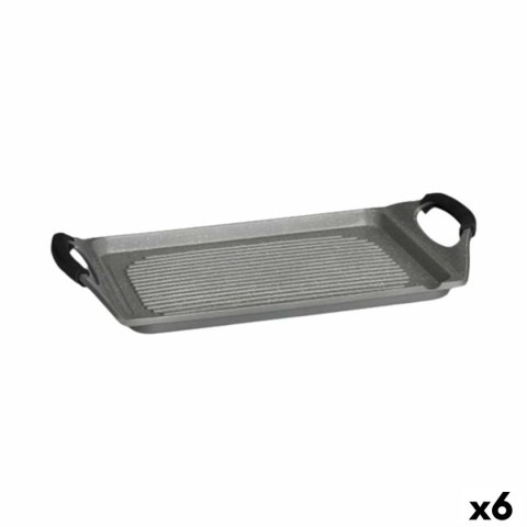 Grill Kinvara Biały Czerwony Szary Silikon Aluminium 34 x 26 cm