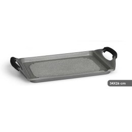 Grill Kinvara Biały Czerwony Szary Silikon Aluminium 34 x 26 cm
